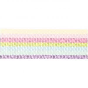 Rico Design Gurtband gestreift 40mm 2m pastell