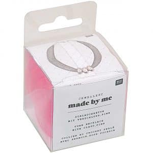 Jewellery Made by Me Schlauchkette pink mit Verschluss 10mm 1m