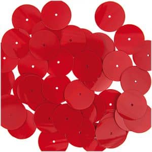 Rico Design Pailletten zum Aufnähen 20mm 5g rot
