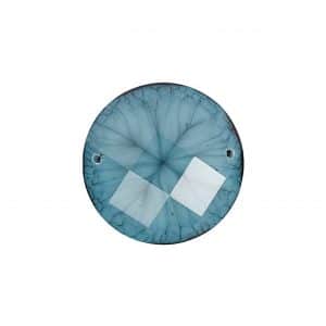 Rico Design Aufnähsteine Kugel 18mm 4 Stück blau