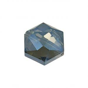 Jewellery Made by Me Perle geschliffen blau irisierend 14x10mm Glas 4 Stück