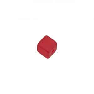 Rico Design Polaris Würfel 8x8mm 5 Stück rot