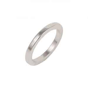 Rico Design Ring schlicht Kante eckig 16mm 18 mm