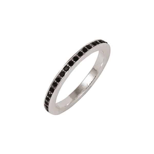 Rico Design Ring Strass schwarz 16mm 17 mm