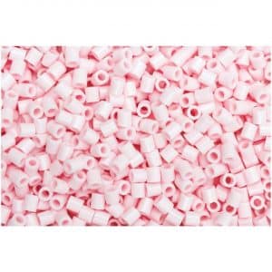 Rico Design Bügelperlen 5x5mm ca. 1000 Stück pastell rosa