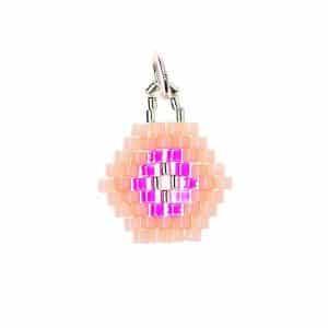 Mix it Up - Jewellery Brick Stitch Sechseck rosa 14x16mm