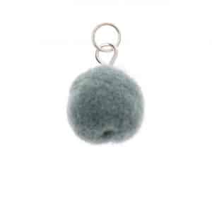 Mix it Up - Jewellery Mini-Pompon 12mm silber-türkis