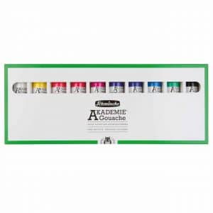 Schmincke Akademie Gouache Kartonset 10x60ml