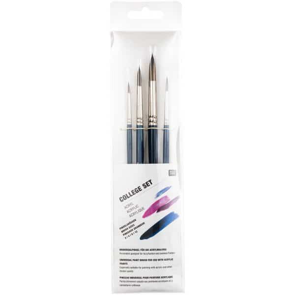 Rico Design Pinsel Art School Acryl Set 4teilig