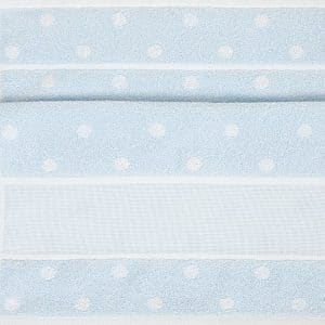 Rico Design Handtuch mit weißen Punkten 50x100cm blau-weiß