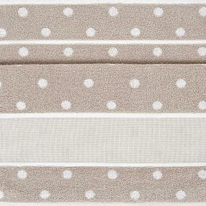 Rico Design Lätzchen mit weißen Punkten 30x34cm beige-weiß