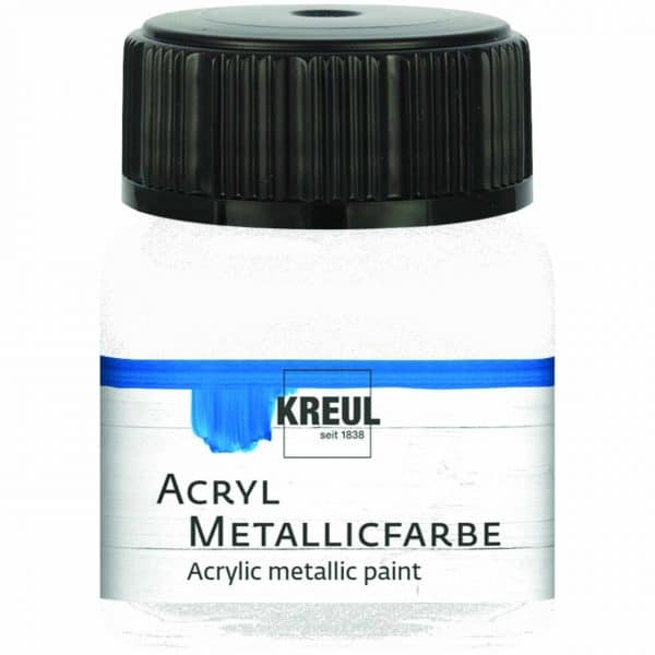 KREUL Acryl Metallicfarbe 20ml perlmutt-weiß