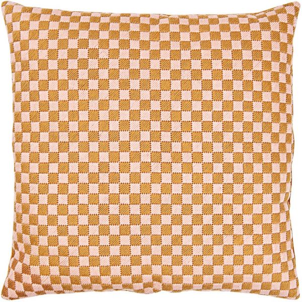 Rico Design Gobelin Kissen Quadrate rosa-sand 40x40cm zum Sticken