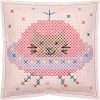 Rico Design Filzkissen zum Besticken Katze im Weltall 42x42cm