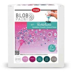 Viva Decor Blob Paint Set Pusteblume 6x90ml