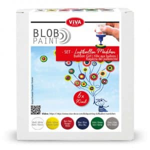 Viva Decor Blob Paint Set Luftballon-Mädchen 6x90ml