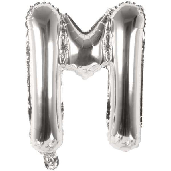 Rico Design Folienballon Buchstabe silber 36cm M