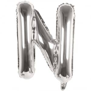 Rico Design Folienballon Buchstabe silber 36cm N