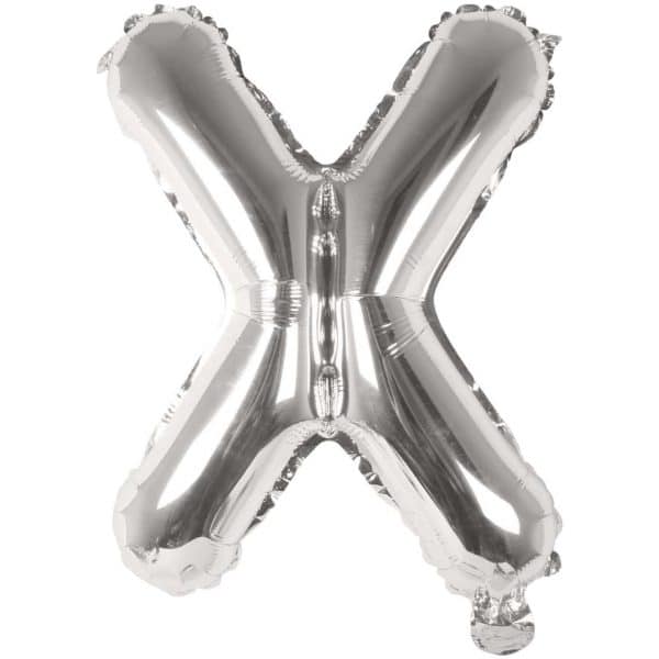 Rico Design Folienballon Buchstabe silber 36cm X