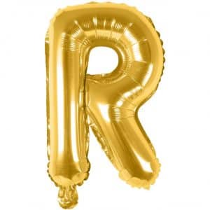 Rico Design Folienballon Buchstabe gold 36cm R