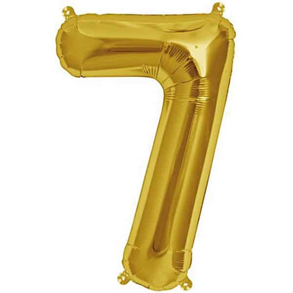 Rico Design Folienballon Zahl gold 36cm 7