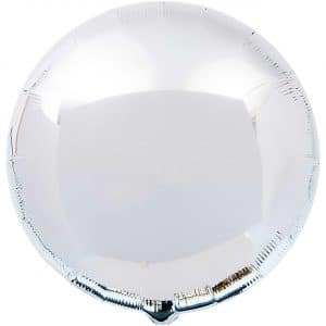 YEY! Let's Party Folienballon rund 86cm silber