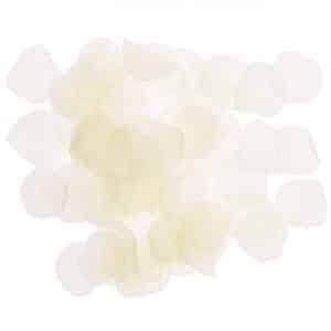 Streu Rosenblätter weiß-creme 3-4cm 144 Stück