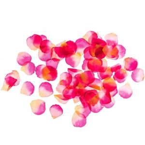 Streu Rosenblätter pink-grün-rosé 3-4cm 144 Stück