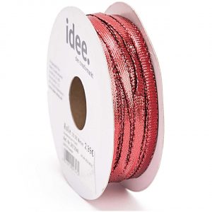 Metallicband 6mm 10m rot