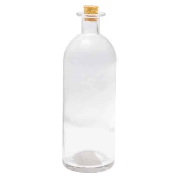 Deko-Glasflasche mit Korkverschluss 21