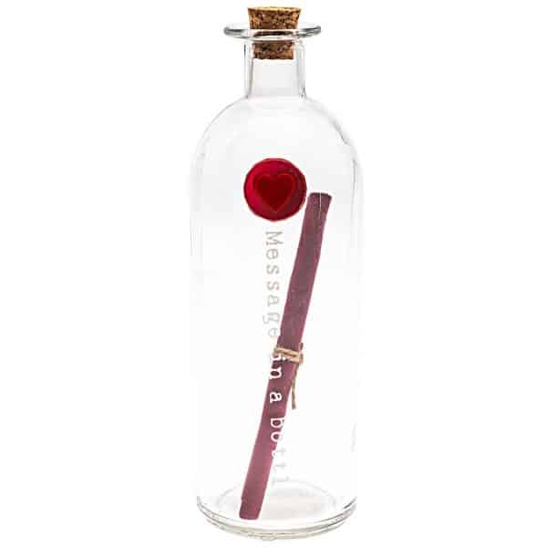 Flasche Message in a bottle Herz