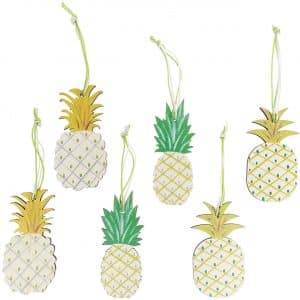 Ananas zum Hängen 6 Stück