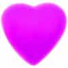 LED-Herz pink 10x4cm