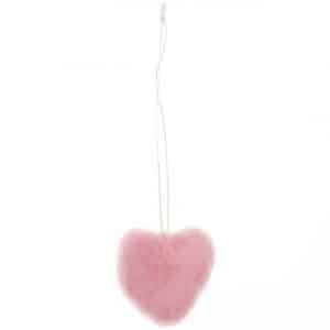 Hänger Herz aus Filz rosa 3