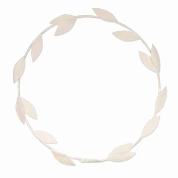 Halbach Deko-Ring mit Blättern 25cm creme