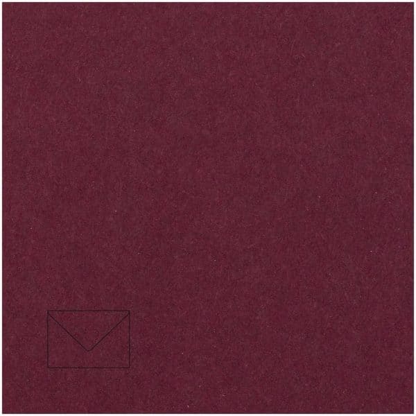Rico Design Kuvert Essentials C6 5 Stück bordeaux