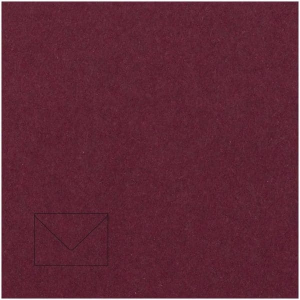 Rico Design Kuvert Essentials B6 5 Stück bordeaux