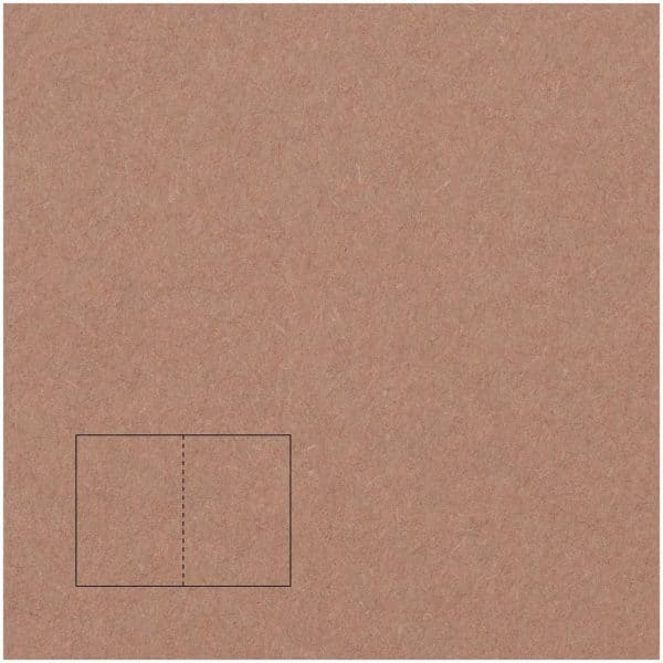 Rico Design Klappkarte Essentials B6 5 Stück mocca