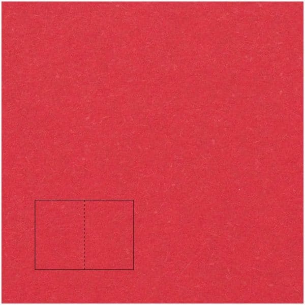 Rico Design Klappkarte Essentials B6 5 Stück rot