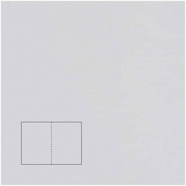 Rico Design Klappkarte Essentials B6 5 Stück crystal