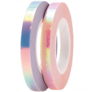 Paper Poetry Tapes irisierend 5mm 10m 2 Stück rosa-flieder