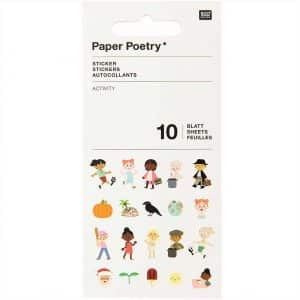 Paper Poetry Stickerbuch Activity 10 Blatt