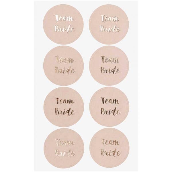 Paper Poetry Sticker Team Bride puder 4 Blatt