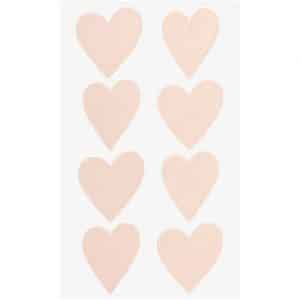 Paper Poetry Sticker Herzen 4 Blatt puder