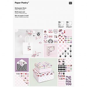 Paper Poetry Motivpapier Block Pattisserie 21x30cm 30 Blatt