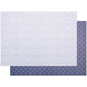 Paper Poetry Motivkarton Mermaid Wellen blau-weiß 50x70cm