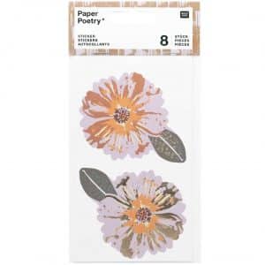 Paper Poetry Sticker große Blüten 4 Blatt