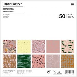 Paper Poetry Origami Nature Matters 15x15cm 50 Blatt