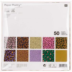Paper Poetry Origami Acid Leo 15x15cm 50 Blatt