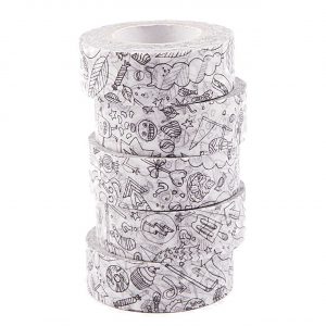 Paper Poetry Tape Set zum Ausmalen 1